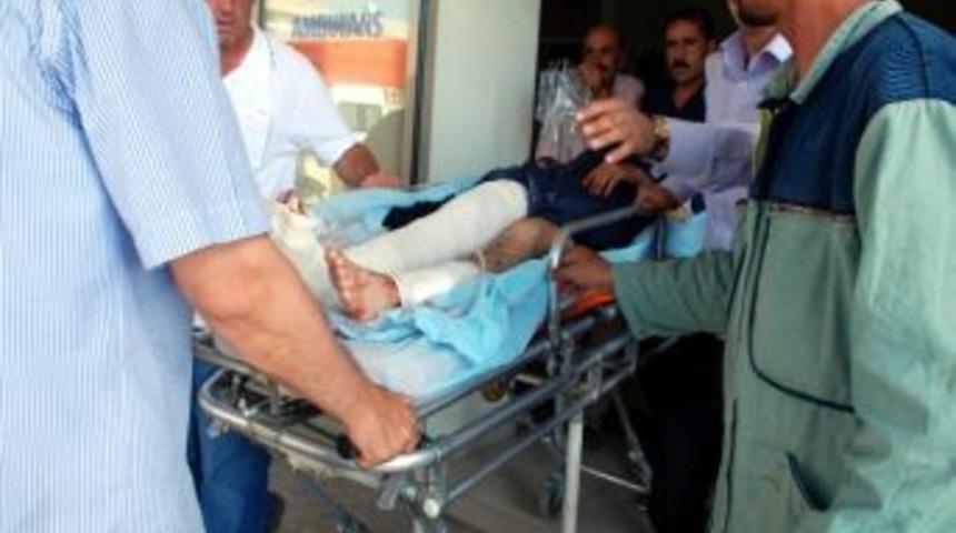 Vincin Ayaklarının Altında Ezilen İş&ccedil;i Yaralandı