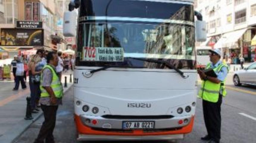 Antalya'da Toplu Taşıma Ara&ccedil;larına Klima Denetimi Yapıldı