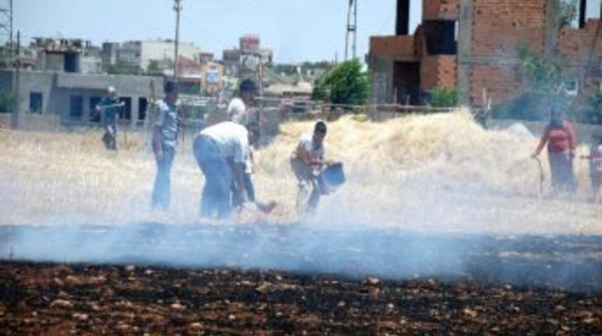 Şehir İ&ccedil;inde &Ccedil;ıkan Anız Yangını Korkuttu