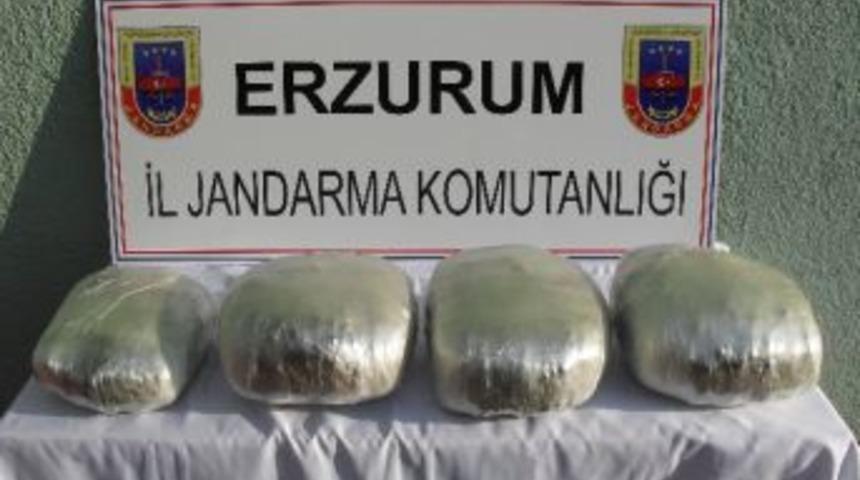 Erzurum&rsquo;da 10 Kilo 250 Gram Esrar Ele Ge&ccedil;irildi
