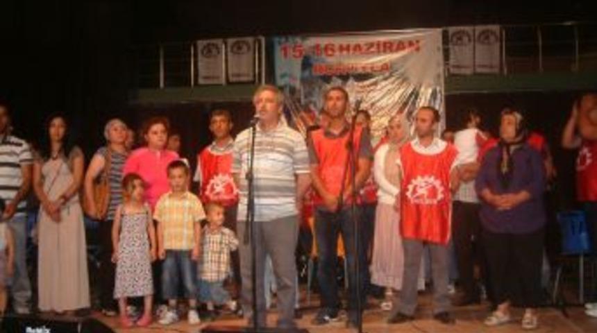 TEDAŞ iş&ccedil;ileriyle dayanışma şenliği