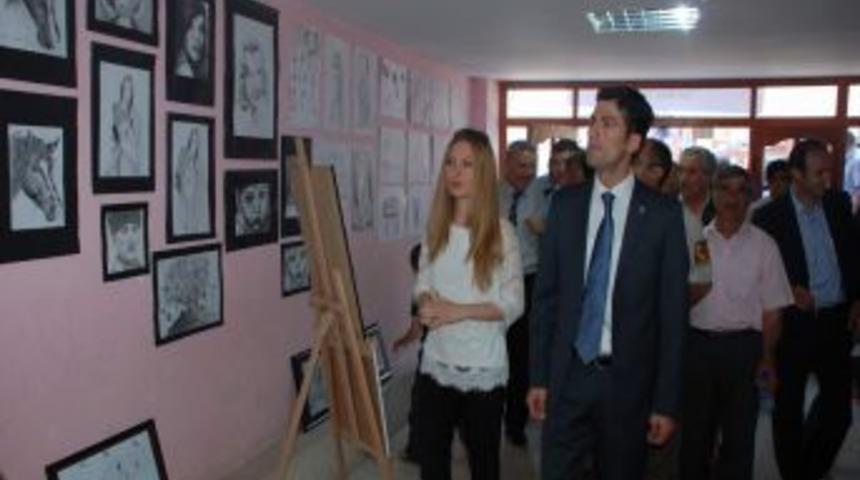 Aydıncık Halk Eğitim Merkezi Yılsonu Sergisini A&ccedil;tı