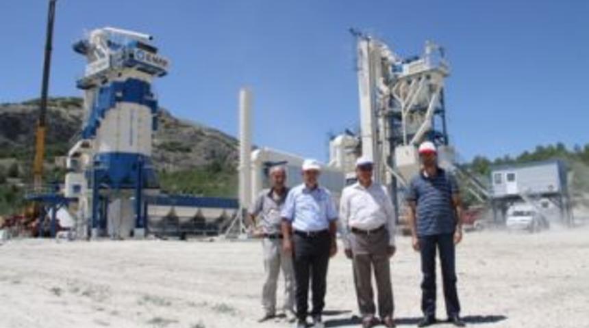 Burdur'a yeni asfalt şantiyesi