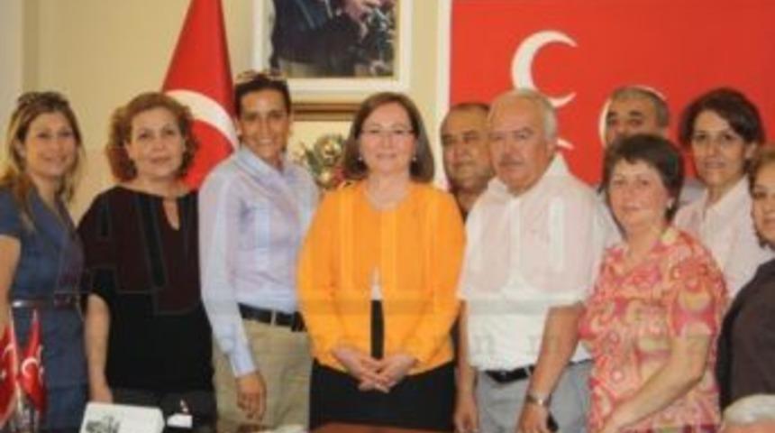 MHP Aydın Teşkilatı Ruhsar Demirel&rsquo;i ağırladı