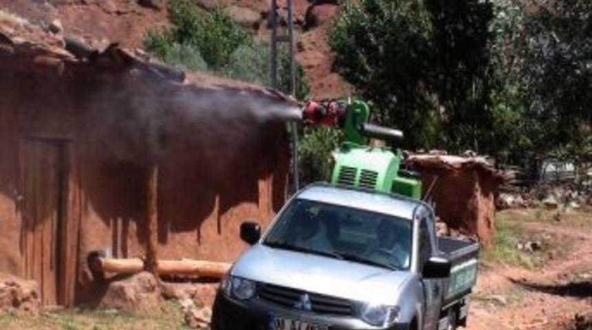 &Ccedil;ankaya K&ouml;ylerinde Haşere İle Savaş