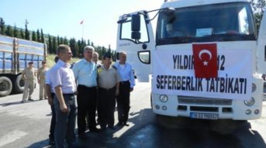 Erdek Deniz Üs Komutanlığı 'Araç Seferberlik Tatbikatı' Başladı