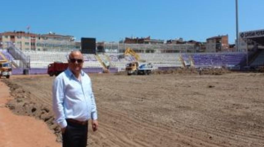 Ordu 19 Eyl&uuml;l Stadı'nın Zemini Yenileniyor