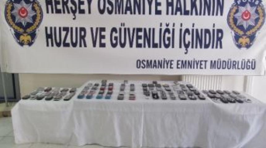 Osmaniye&rsquo;de Ka&ccedil;ak Cep Telefonu Operasyonu