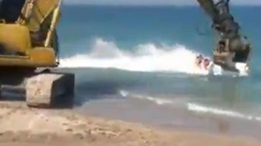 Su sporlarında son nokta: Ekskavat&ouml;r