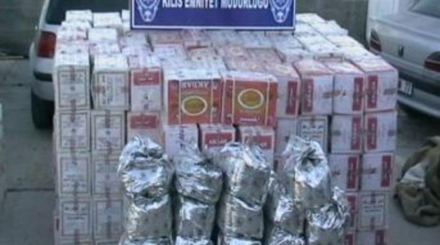 Kilis’te Kaçak Çay Ve Sigara Operasyonu