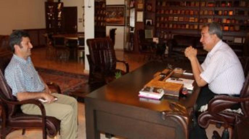 Orman İşletme M&uuml;d&uuml;r&uuml; Satırlı, &Uuml;nver&rsquo;i Ziyaret Etti