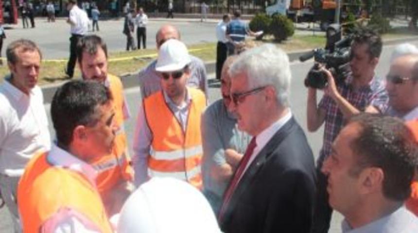 Başkan Tanık, G&ouml;&ccedil;&uuml;k B&ouml;lgesinde İncelemelerde Bulundu