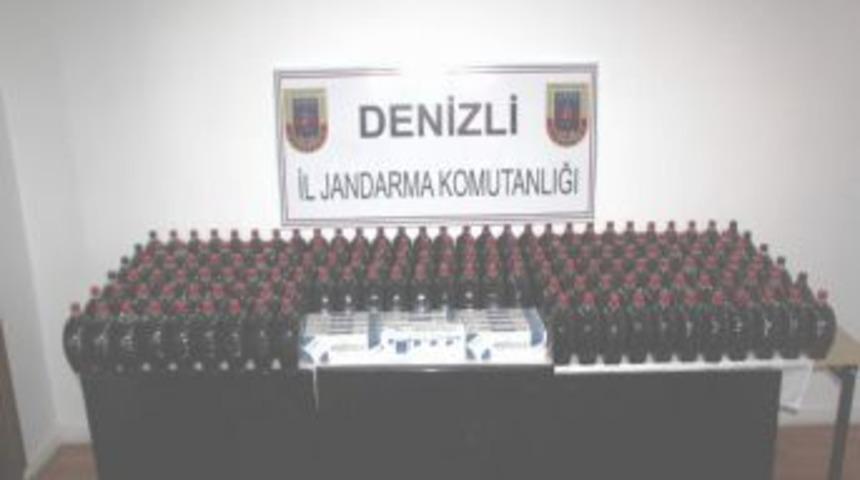 Denizli&rsquo;de Bandrols&uuml;z Şarap Ve Sigara Ele Ge&ccedil;irildi