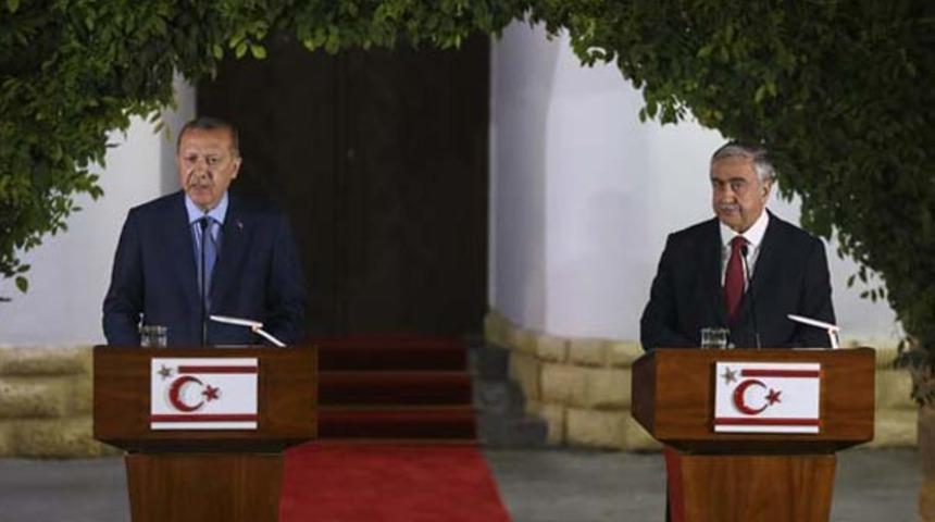 Cumhurbaşkanı Erdoğan'dan KKTC'de Avrupa ve Güney Kıbrıs'a net mesaj: Asla izin verilmeyecek