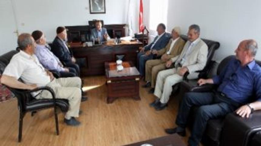 Muhtar Ve İmamlardan Belediyeye Ziyaret