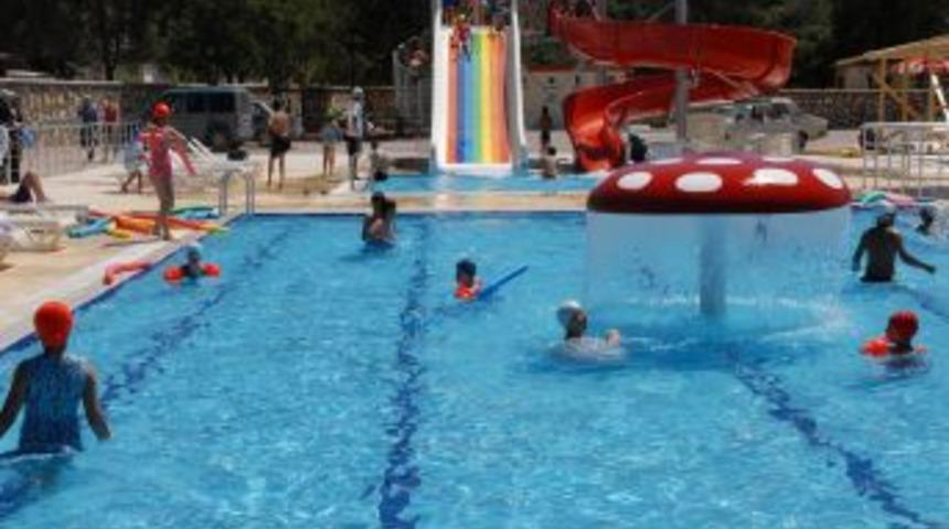 Karadağ Mesire Alanı'ndaki Aquapark Hizmete Girdi