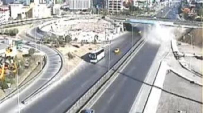 Sınav Yolunda Kaza Trafik Kamerasında