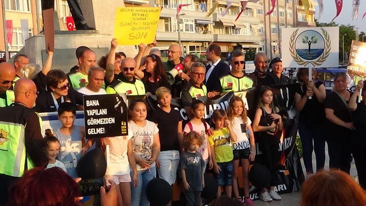 Silivri'de çocuk istismarı ve kadına şiddet protestosu