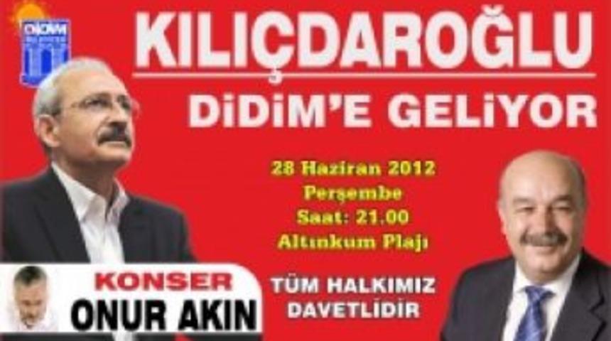 Kılı&ccedil;daroğlu Didim'e geliyor