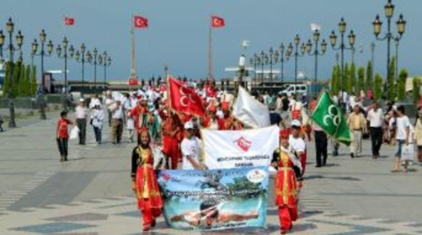 Y&uuml;zme Şampiyonasına Mehterli Seremoni