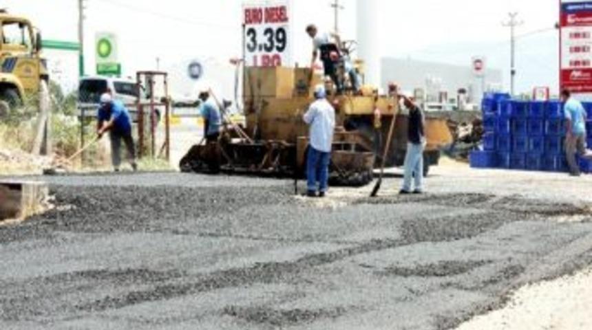 Edremit Toptancı Hali Asfaltlandı