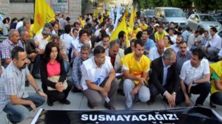 Kesk Van Şubeler Platformu G&ouml;zaltıları Protesto Etti