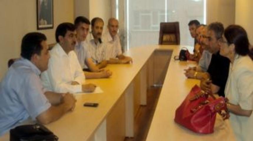 Sağlık Sen Şubesi Başkan Adayı K&ouml;ksal Ak Parti Milletvekili Koca'yı Ziyaret Etti