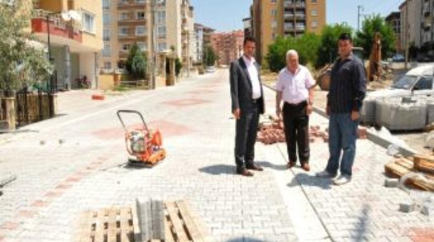 &Ccedil;orlu`da Kilit Taşı Uygulaması Devam Ediyor