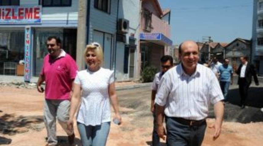 Başkan Ok Asfalt &Ccedil;alışmalarını İnceledi