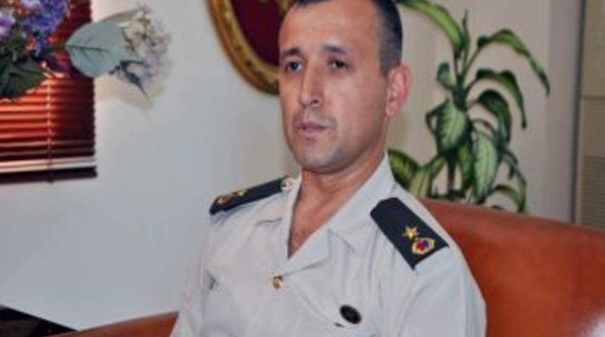 Binbaşı &Ouml;z&ccedil;elik&rsquo;ten Saatcı&rsquo;ya Veda Ziyareti