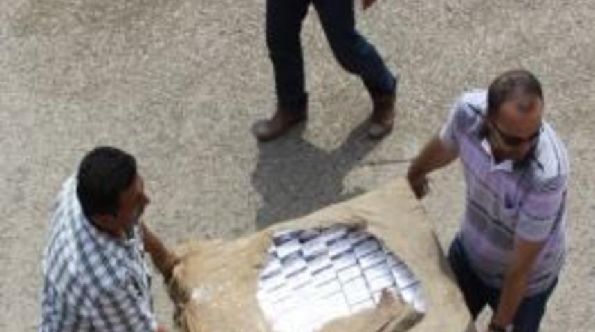 Bir Haftada 19 Bin 839 Karton G&uuml;mr&uuml;k Ka&ccedil;ağı Sigara Ele Ge&ccedil;irildi