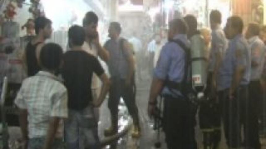 Ucuzluk pazarında korkutan yangın