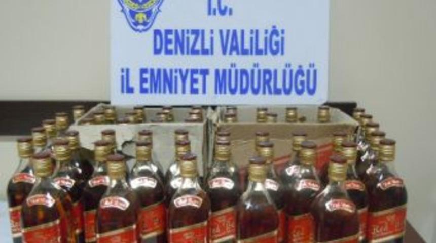 Denizli&rsquo;de Ka&ccedil;ak Viski Operasyonu