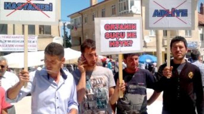 &Ccedil;ankırı'nını Orta İl&ccedil;esi'nde &ldquo;adliye&rdquo; Eylemi