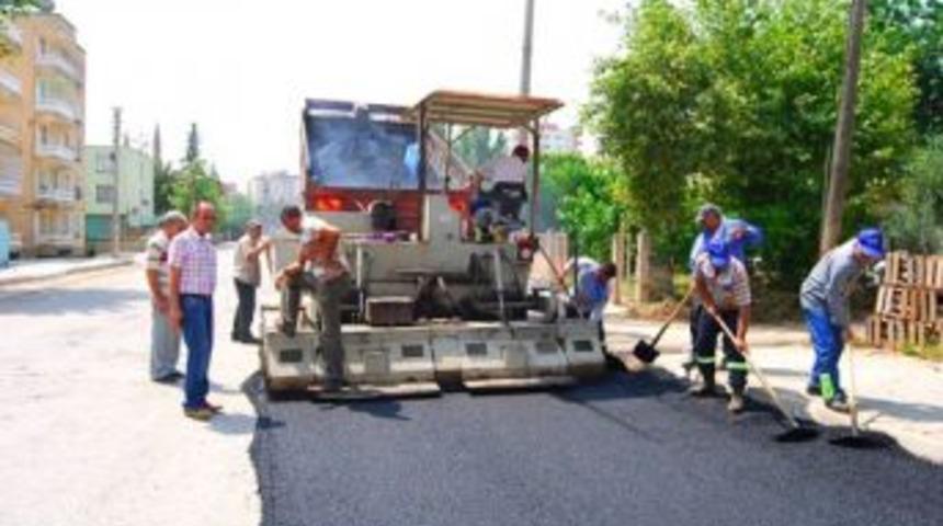 Kozan Belediyesi asvaltlama &ccedil;alışmaları