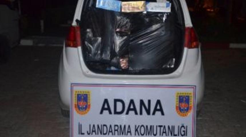 Adana'da 6 Bin 450 Paket Ka&ccedil;ak Sigara Ele Ge&ccedil;irildi