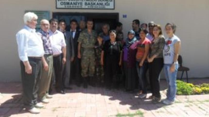 Osmaniye Garnizon Komutanı Kurmay Albay Uğur &Ouml;zbek'ten Veda Ziyareti