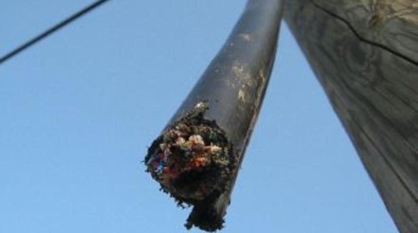 Kablo Hırsızları Telekom M&uuml;d&uuml;r&uuml;n&uuml; Isyan Ettirdi: Osandık Gari