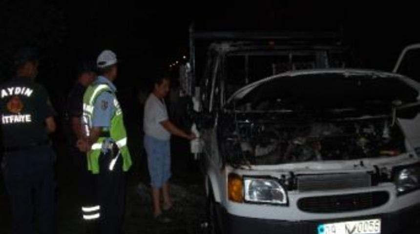 Aydın’da Araç Yangını