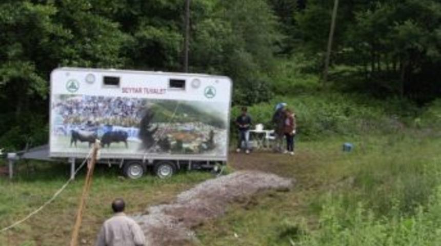 Artvin&rsquo;de Seyyar Tuvalet İlgi G&ouml;r&uuml;yor