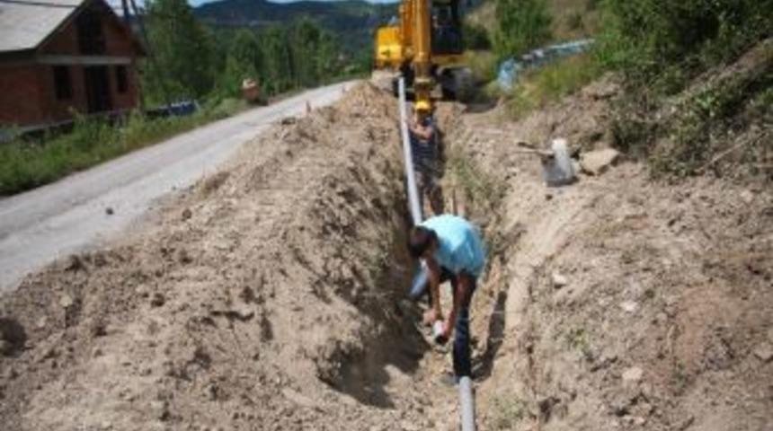 Kara&ccedil;ay Mahallesi'ne 1500 Metre Yeni Su Hattı