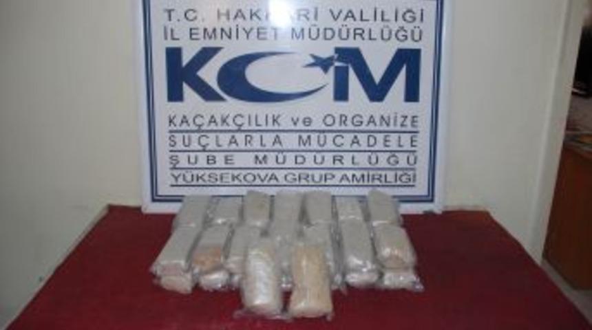 Y&uuml;ksekova'da Uyuşturucu Operasyonu
