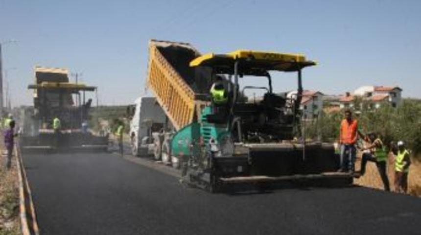 &Ouml;nc&uuml;pınar Karayoluna Asfalt D&ouml;k&uuml;lmeye Başlandı