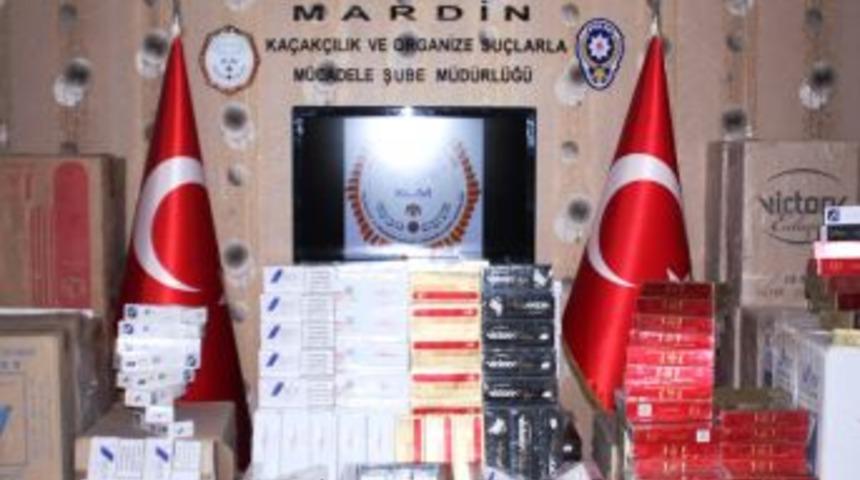 Mardin&rsquo;de 2 Bin 594 Karton Ka&ccedil;ak Sigara Ele Ge&ccedil;irildi