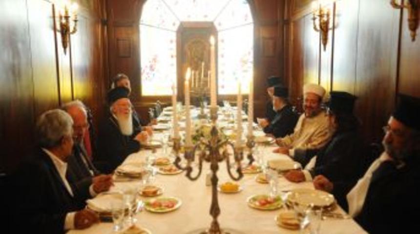 Diyanet İşleri Başkanı G&ouml;rmez Ve Bartholomeos, Patrikhanede Yemek Yedi