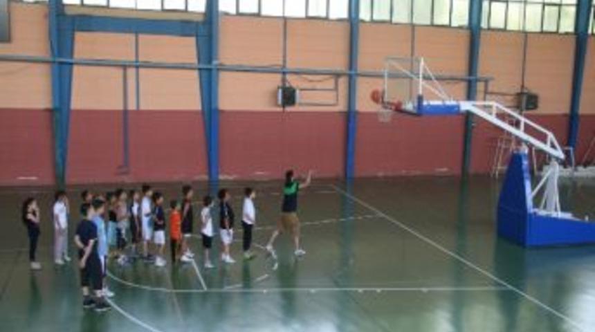 Yaz Spor Okulunda Ders Başı