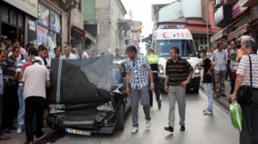 Bartın&rsquo;da Maddi Hasarlı Trafik Kazası