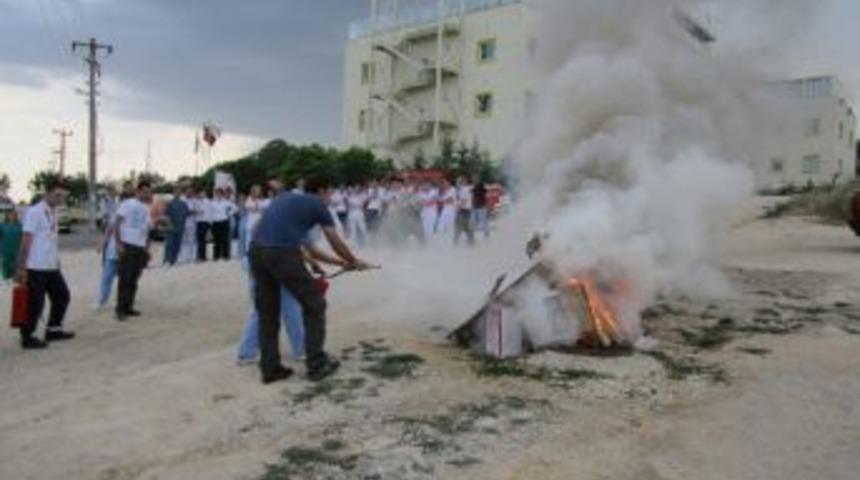 &Ouml;zel Medikent Hastanesi&rsquo;nde Yangın Eğitimi