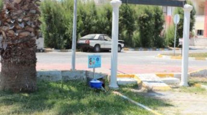 Urla'da Sokak Hayvanları İ&ccedil;in Suluklar Yerleştirildi