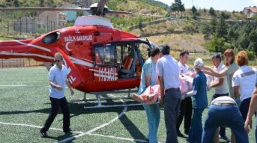 Ambulans Helikopter, Ak Parti İl&ccedil;e Başkanı'nın Amcası İ&ccedil;in Havalandı
